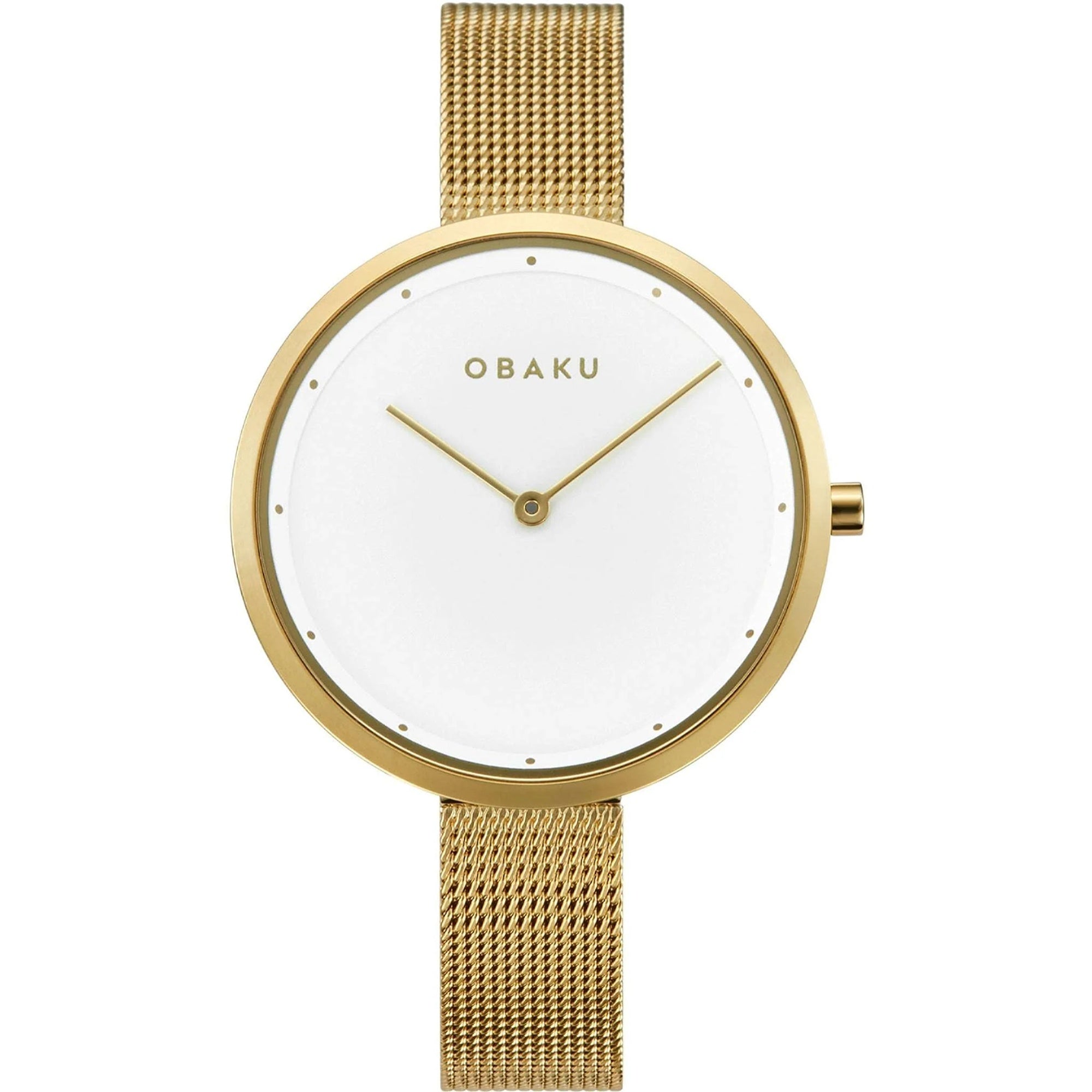 Obaku  Quartz Classic White Dial Women's Watch V227LXGIMG