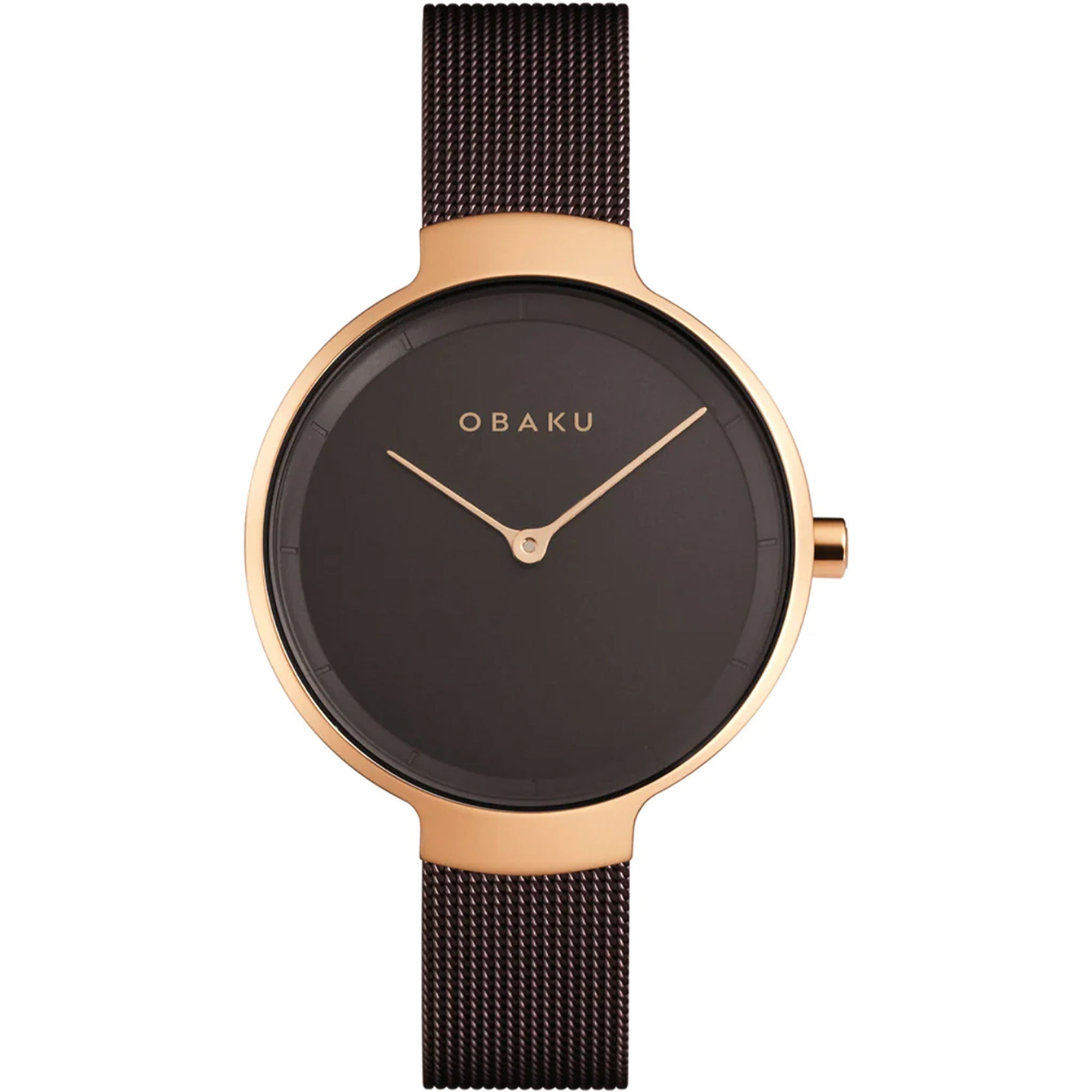 Obaku  Quartz Walnut Brown Dial Women's Watch V231LXVNMN