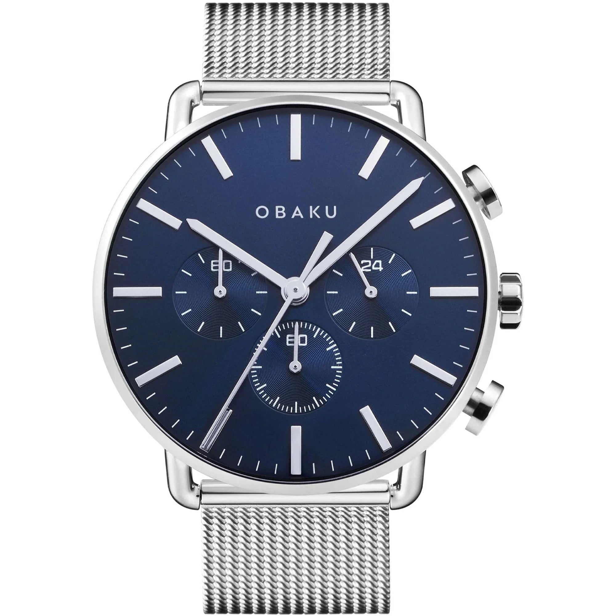 Obaku  Quartz Classic Blue Dial Men's Watch V232GCCLMC