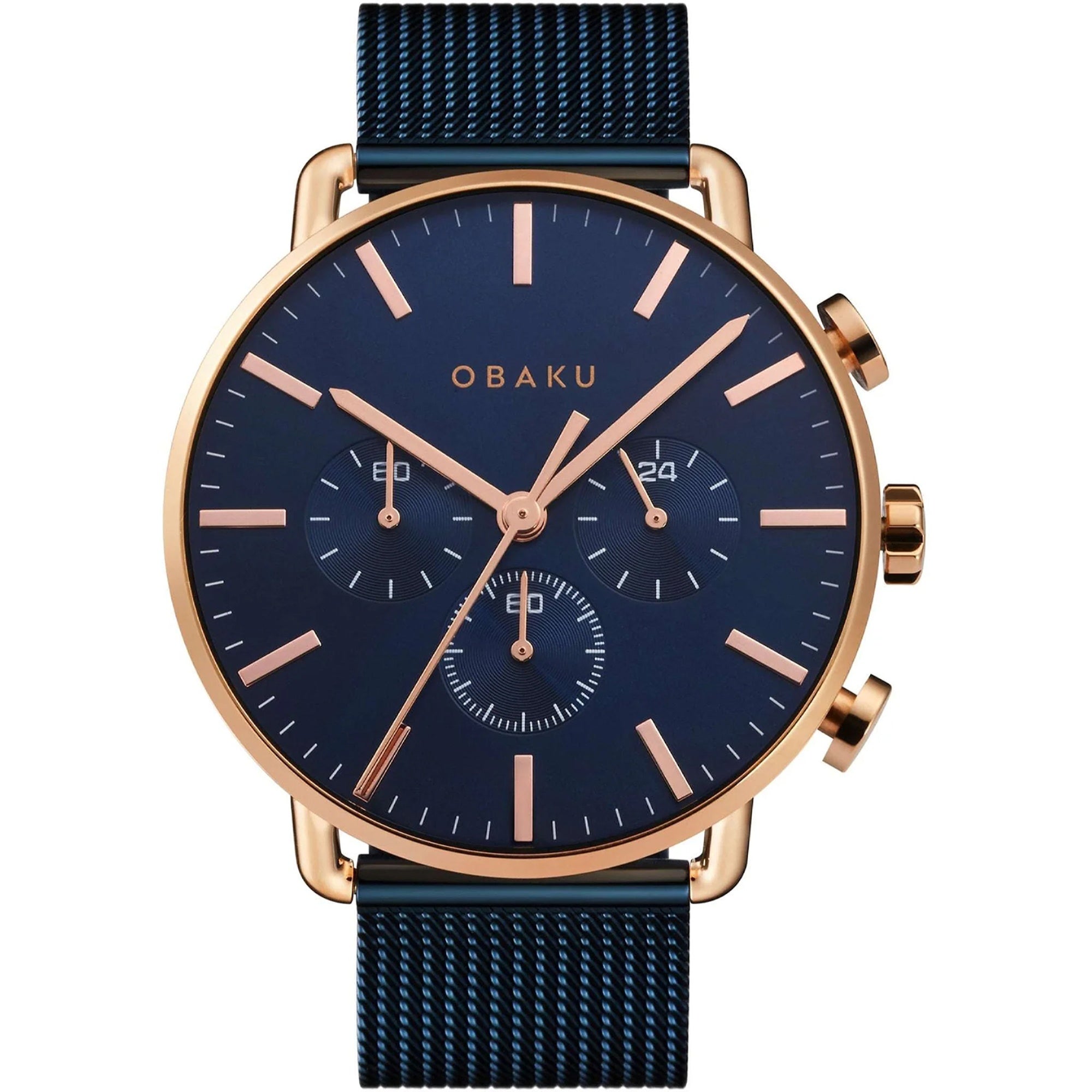 Obaku  Quartz Havn Black Dial Men's Watch V232GCVLML