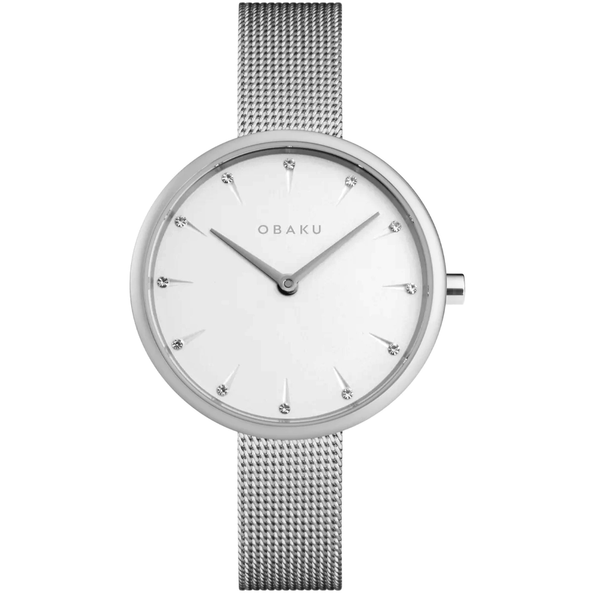 Obaku  Quartz Notat White Dial Women's Watch V233LXCIMC