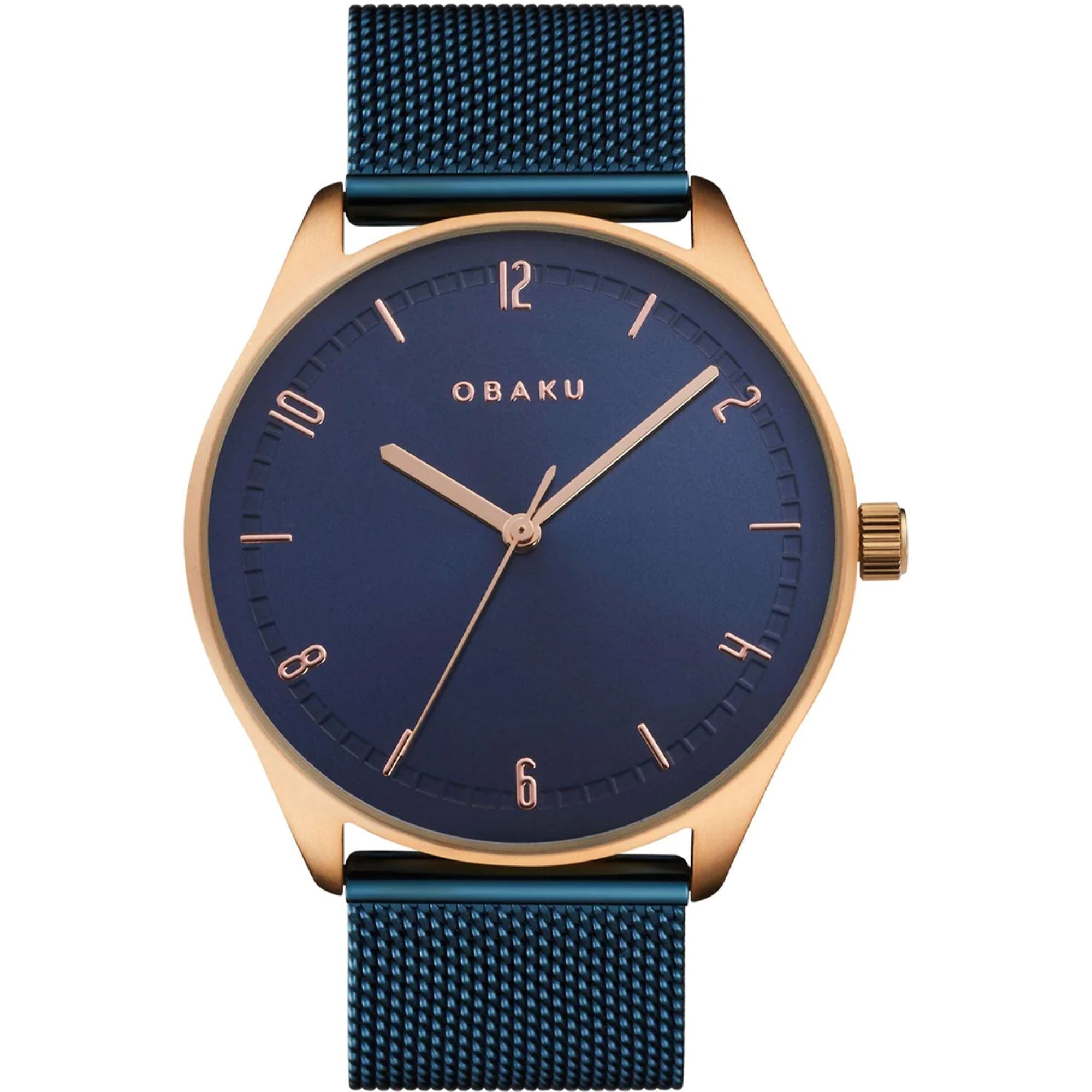 Obaku  Quartz Ager Blue Dial Men's Watch V235GXVLML