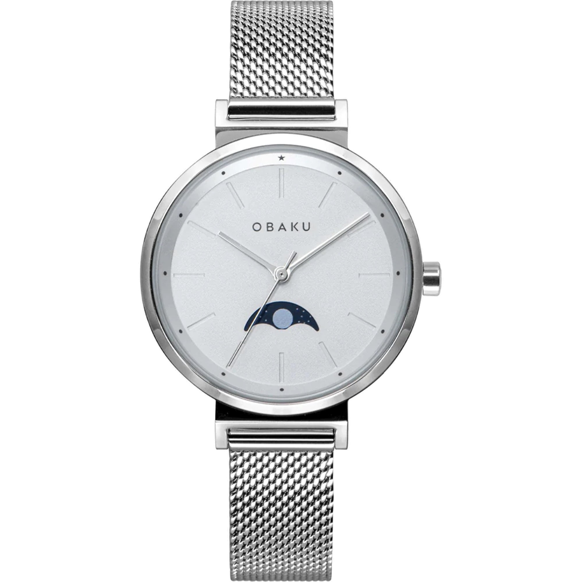 Obaku  Quartz Maane Silver Dial Women's Watch V243LMCIMC