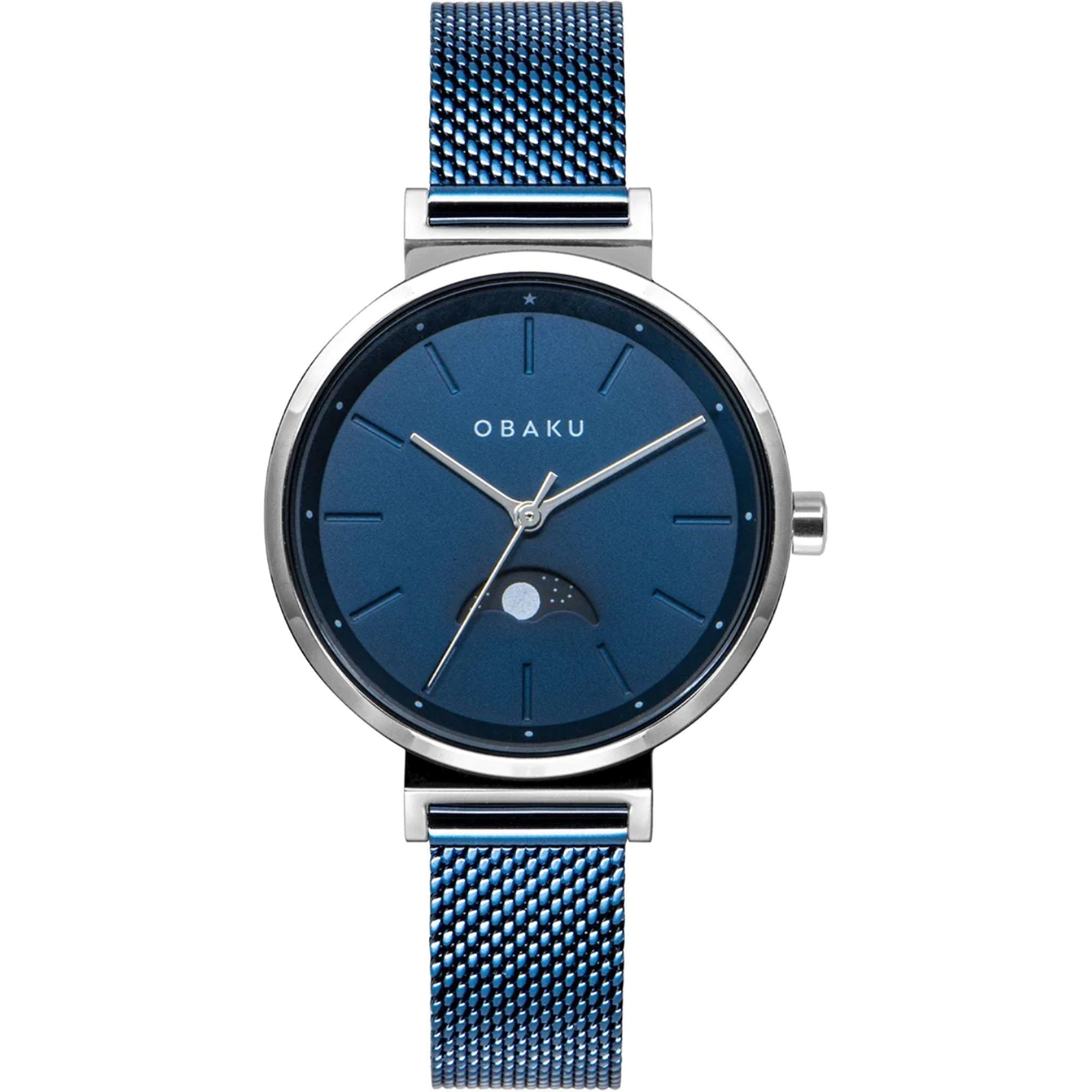 Obaku  Quartz Maane Blue Dial Women's Watch V243LMCLML