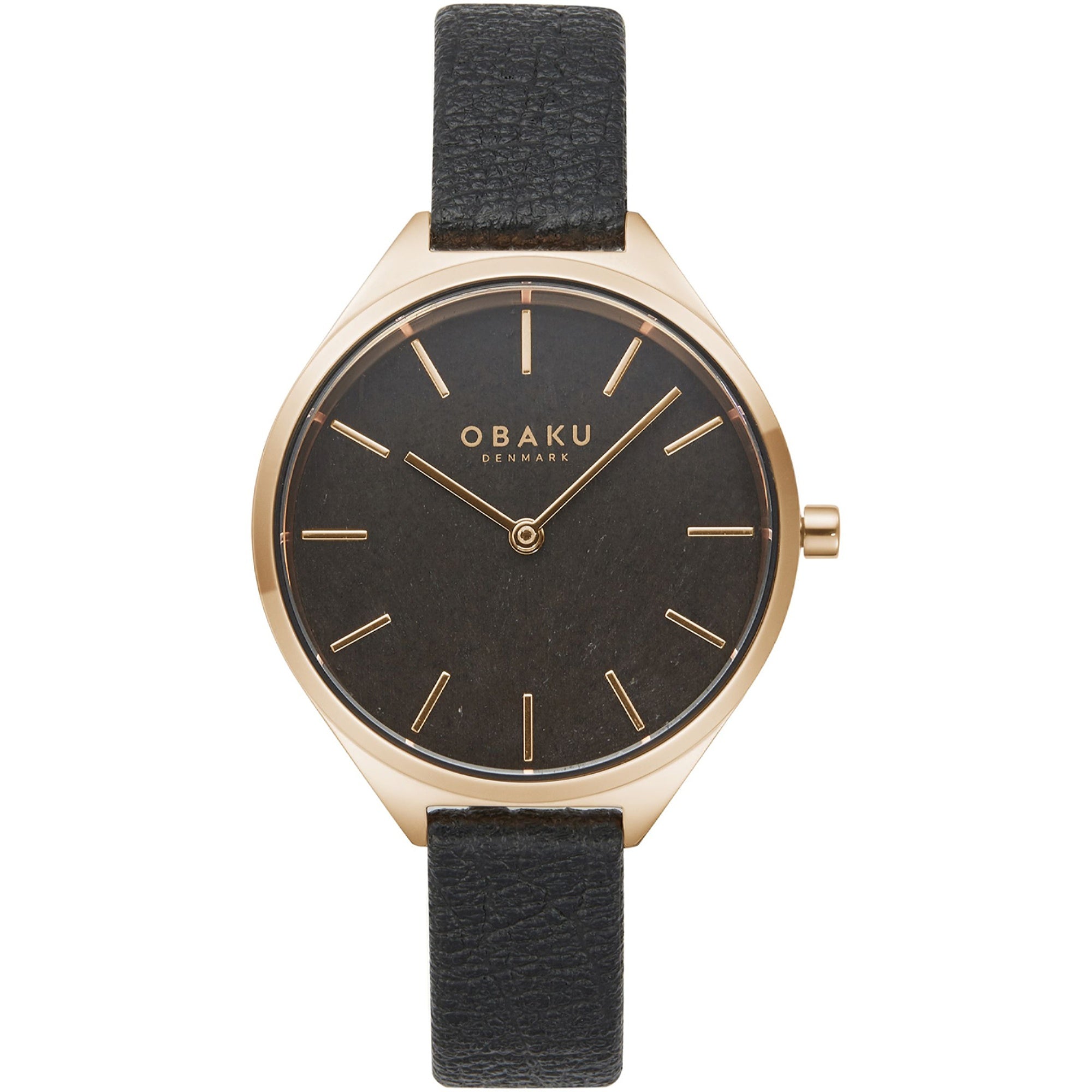 Obaku  Quartz Kaffe Black Dial Women's Watch V257LHVNRB