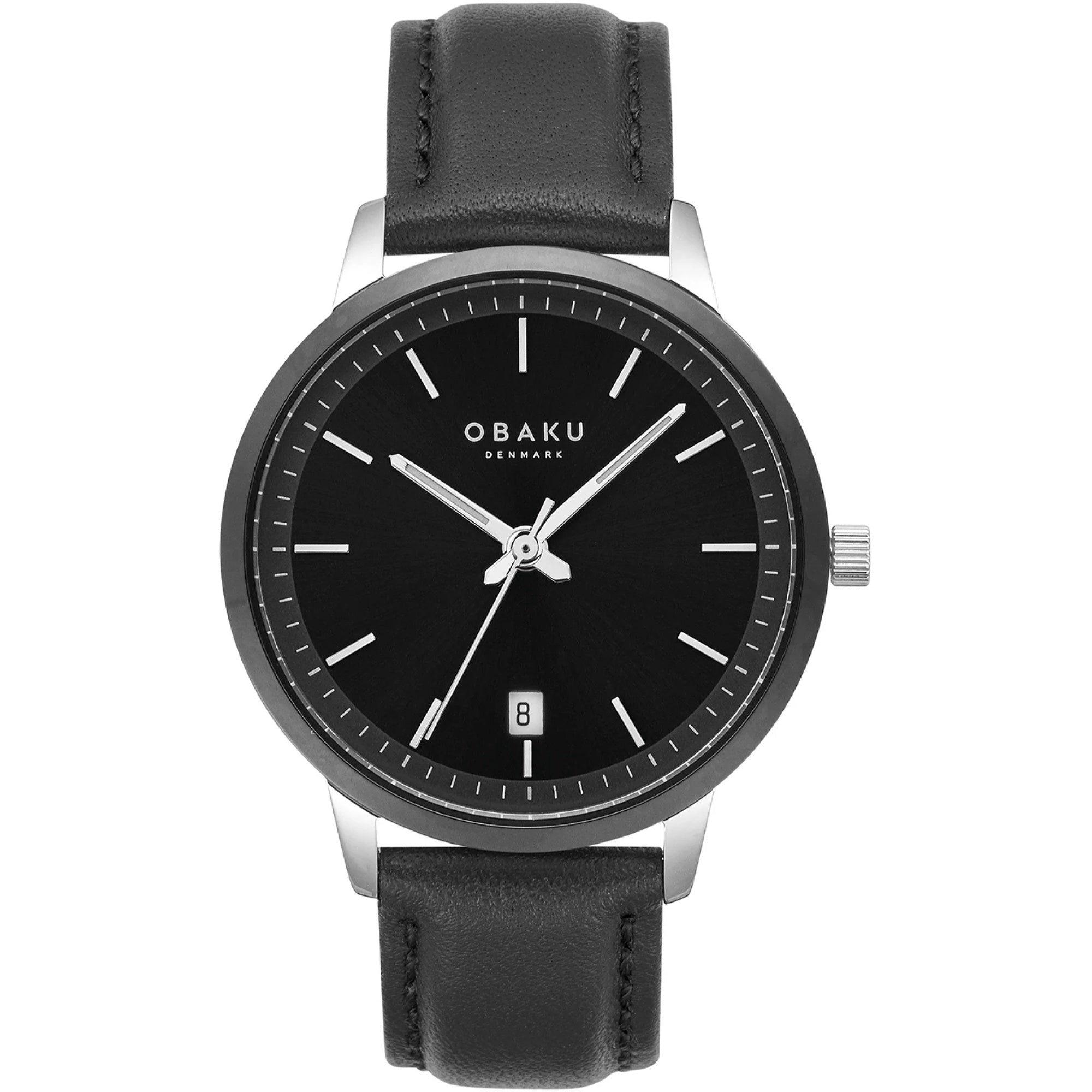 Obaku  Quartz Salvie Black Dial Men's Watch V270GDABRB