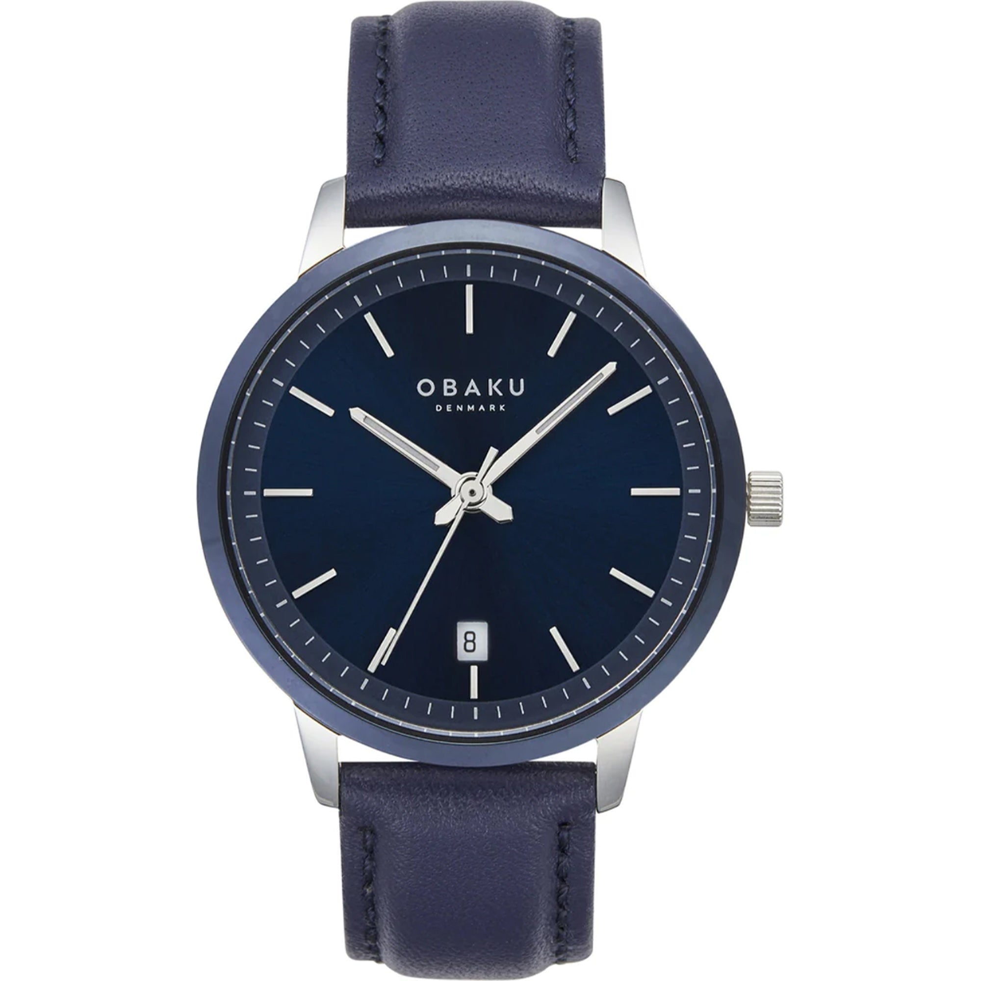 Obaku  Quartz Salvie Blue Dial Men's Watch V270GDHLRL