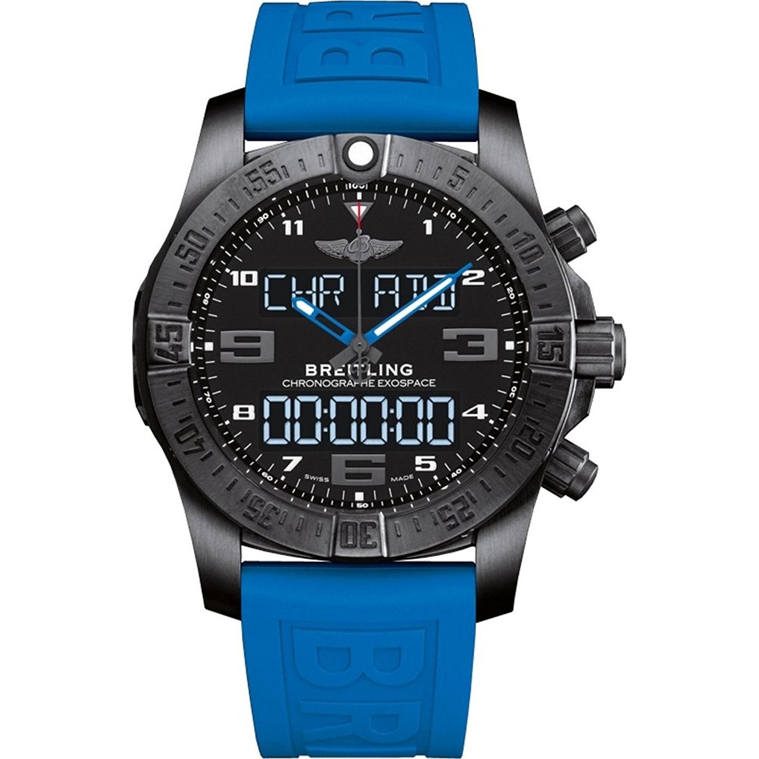 Breitling Exospace B55 Quartz Black Dial Men's Watch VB5510H2-BE45-235S
