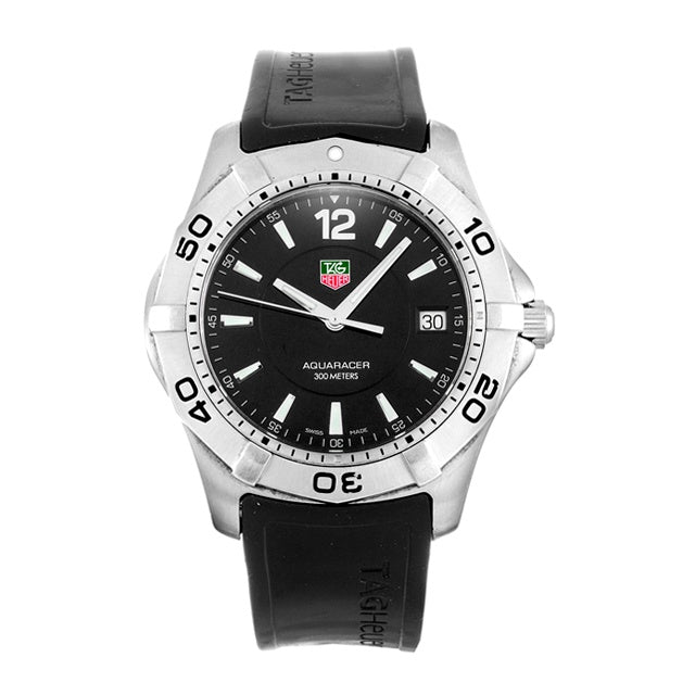 Tag Heuer Aquaracer Quartz Chronograph Black Dial Men's Watch WAF111Z.FT8009