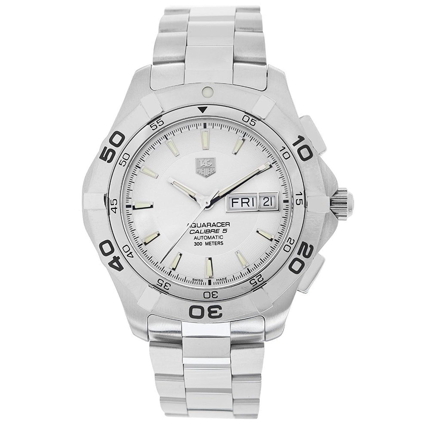 Tag Heuer Aquaracer Calibre 5 Automatic Automatic White Dial Men's Watch WAF2011.BA0818