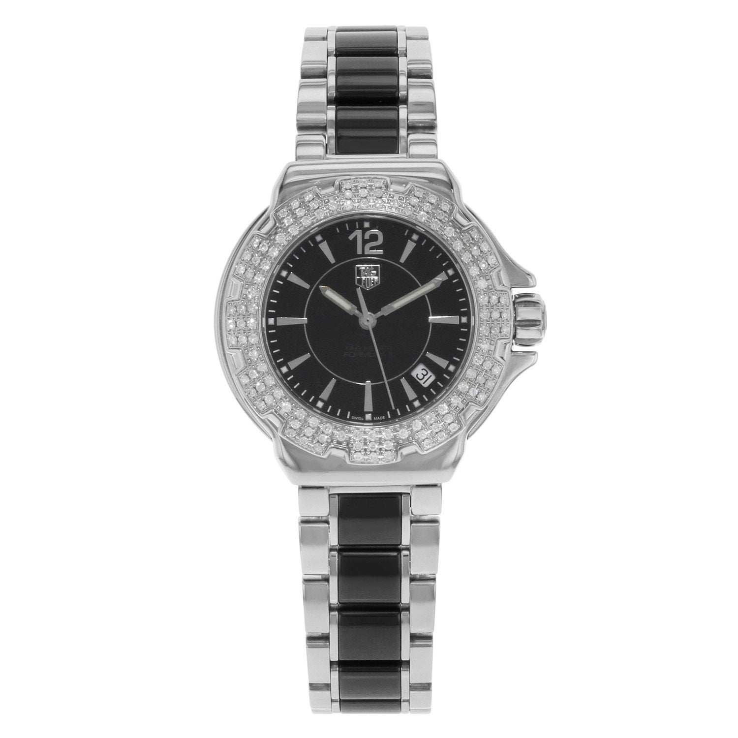 Tag Heuer Formula 1 Quartz Diamond Black Dial Women's Watch WAH1214.BA0859