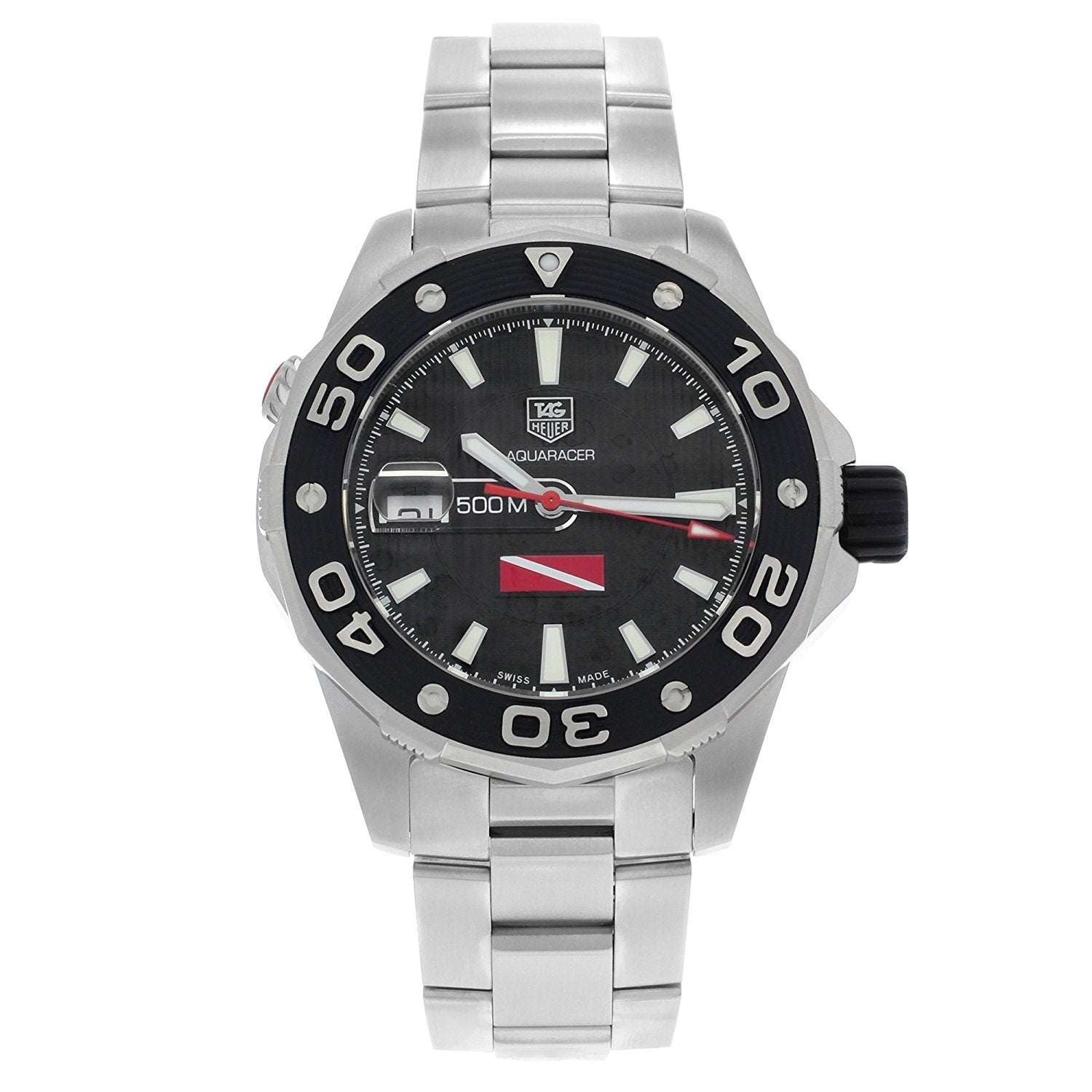 Tag Heuer Aquaracer Calibre 5 Automatic Automatic Black Dial Men's Watch WAJ211A.BA0870