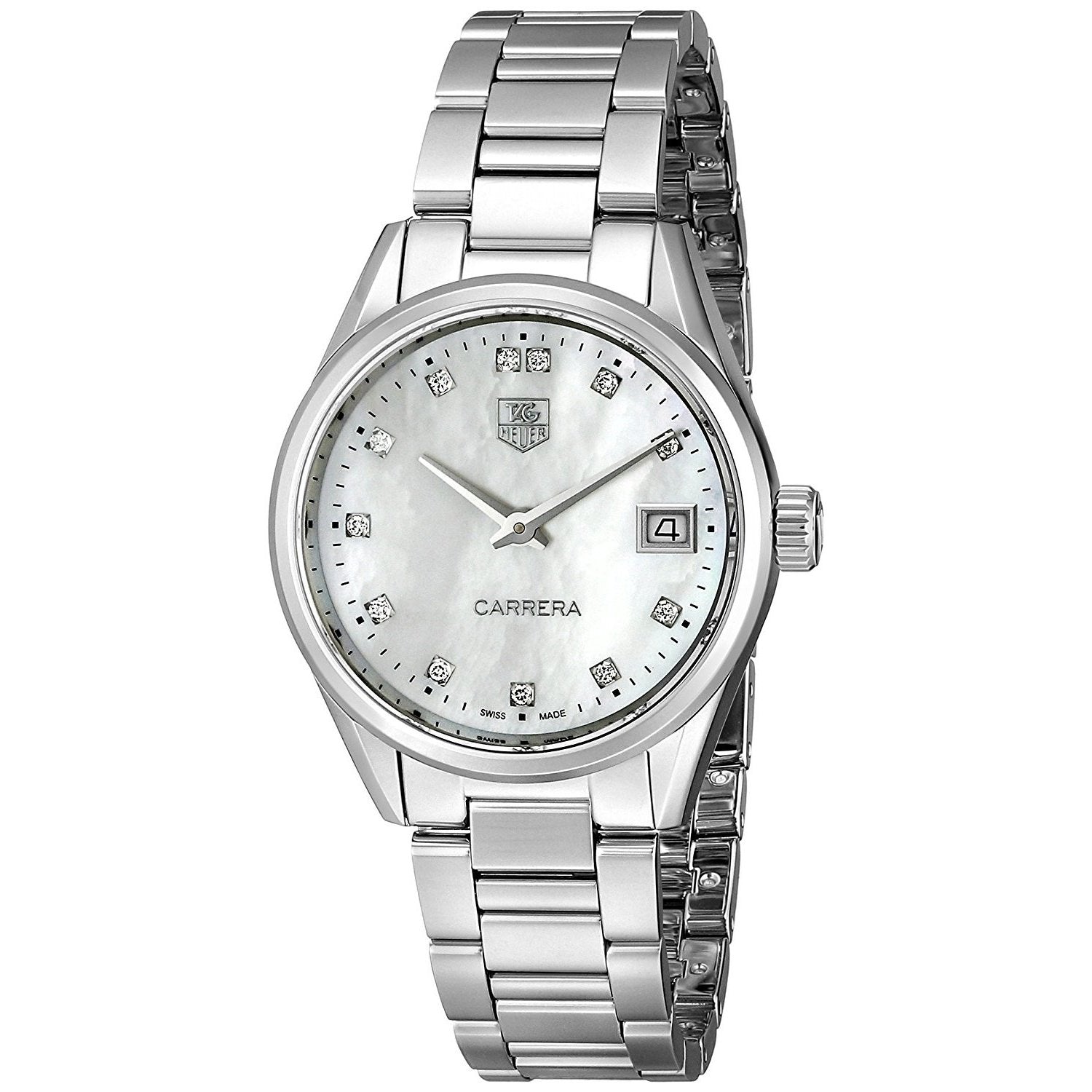 Tag Heuer Carrera Quartz Diamond Mother of pearl Dial Women's Watch WAR1314.BA0778