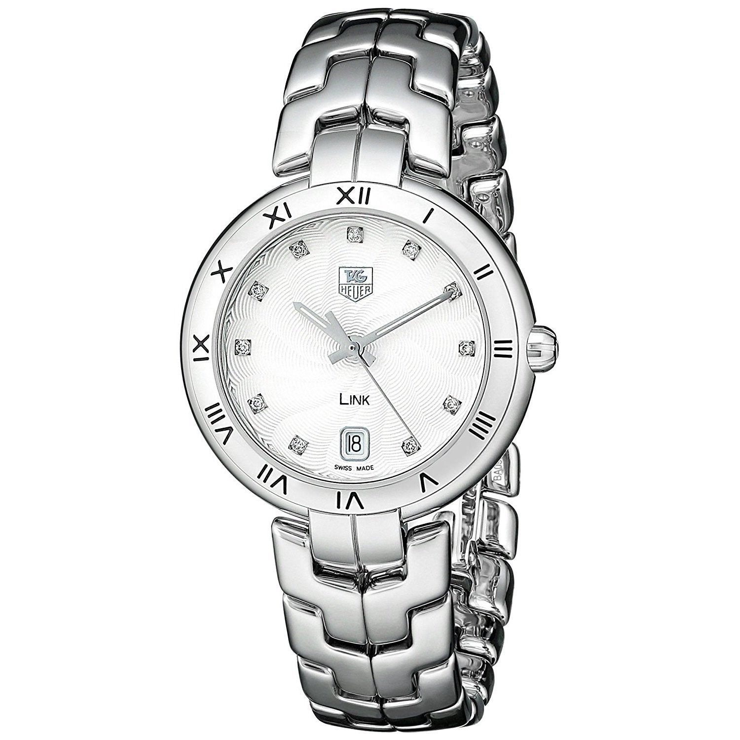 Tag Heuer Link Quartz Diamond Silver Dial Women's Watch WAT1311.BA0956