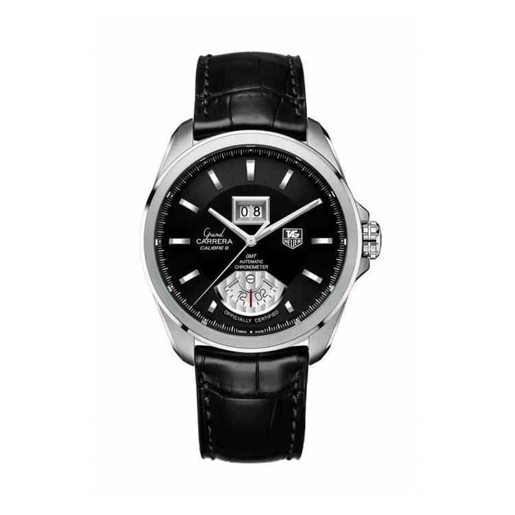 Tag Heuer Grand Carrera Automatic GMT ChronoMeter Automatic Black Dial Men's Watch WAV5111.FC6225