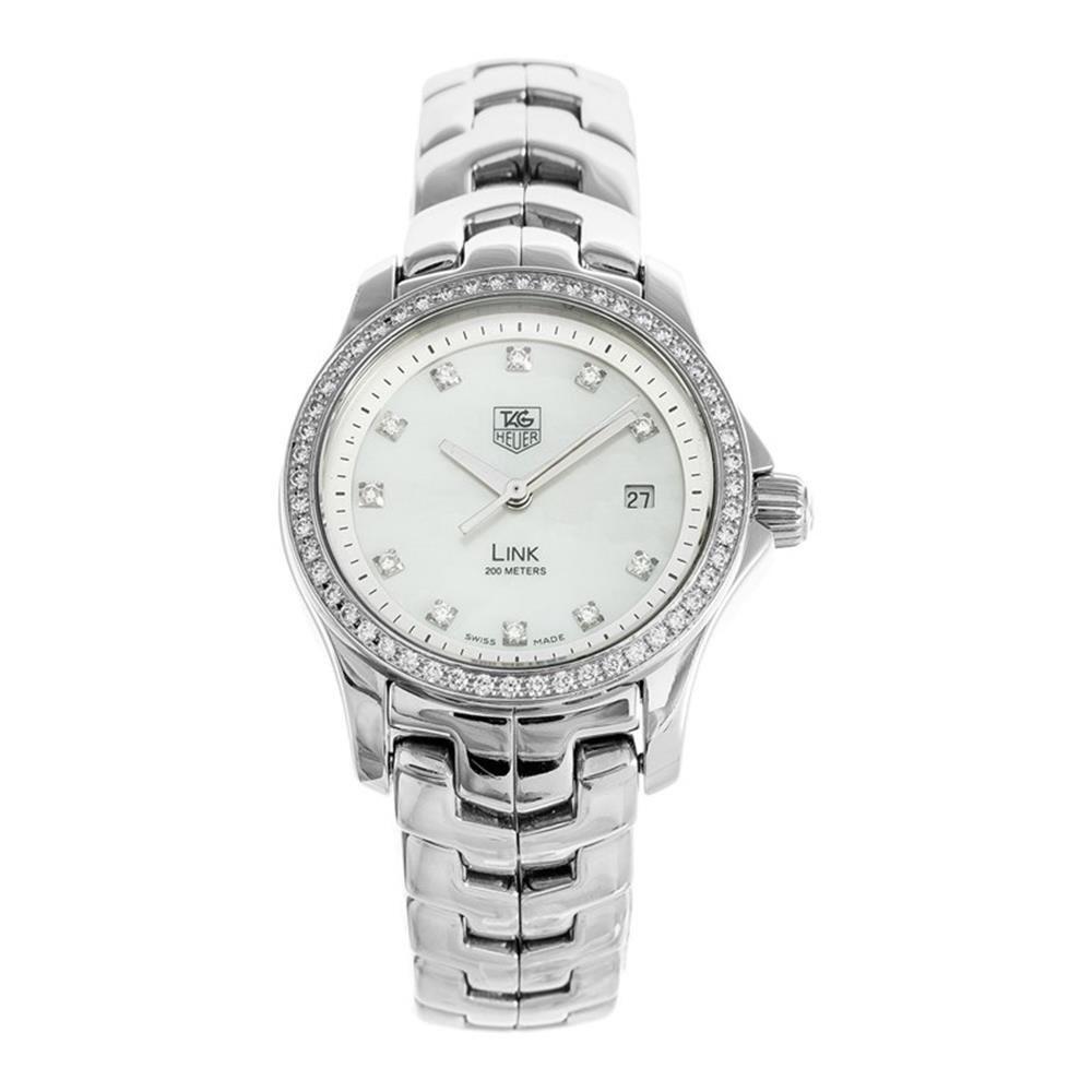 Tag Heuer Link Quartz White Mother of Pearl Dial Women's Watch WJF1319.BA0572