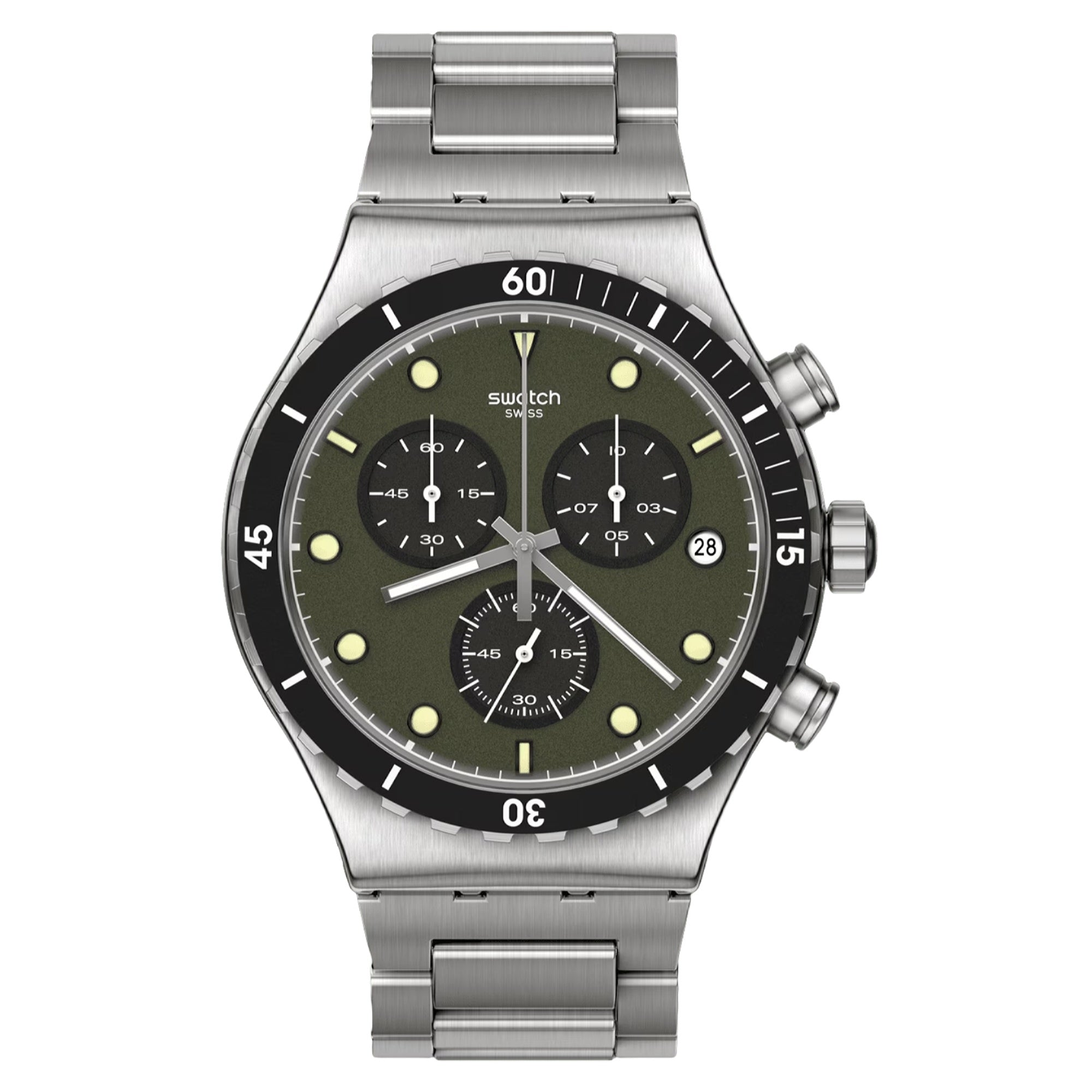 Swatch  Quartz The June Green Dial Men's Watch YVS488G